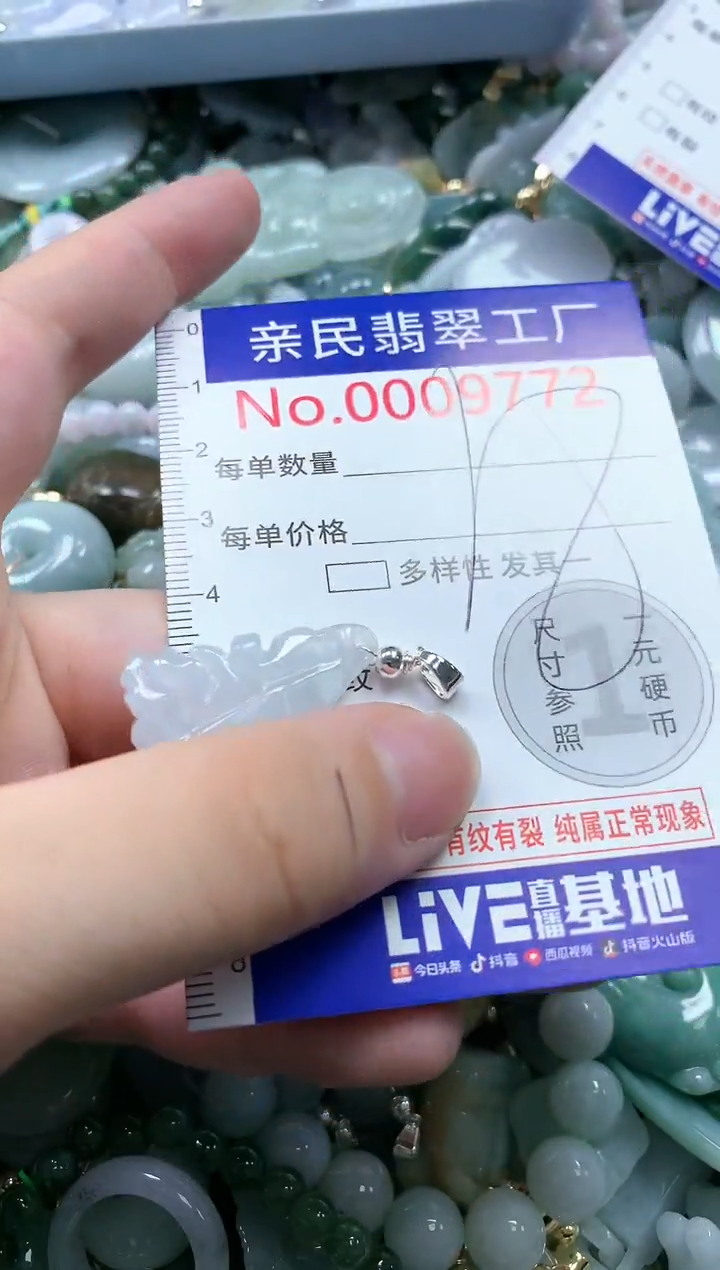 翡翠未镶嵌吊坠(不含链)9772