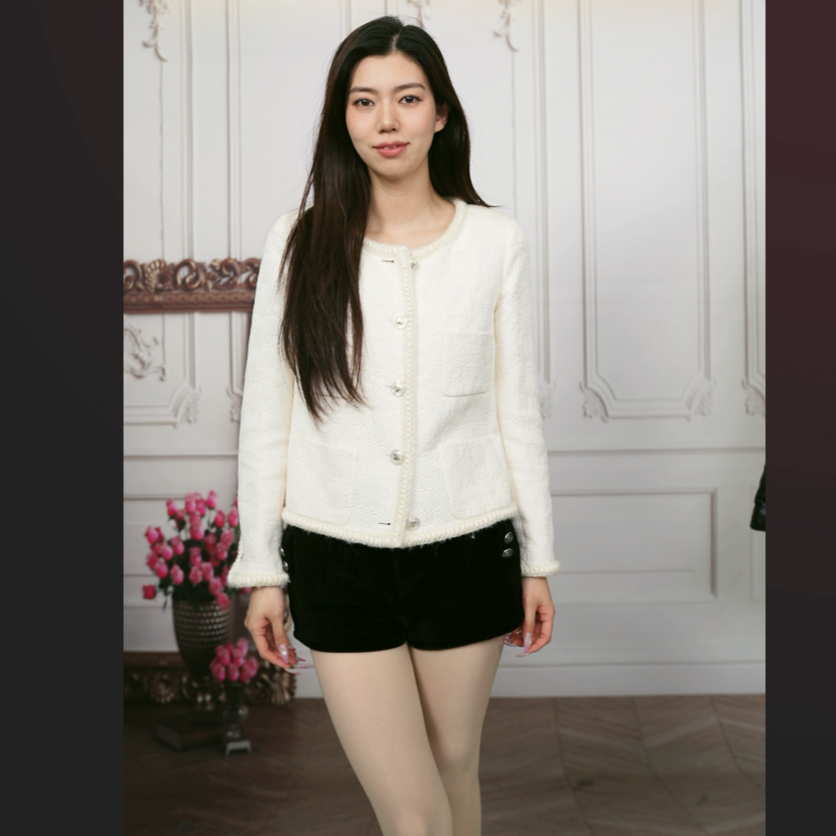 95新 Chanel/香奈儿 麦殿/外套白色34码/251103QNYVX04