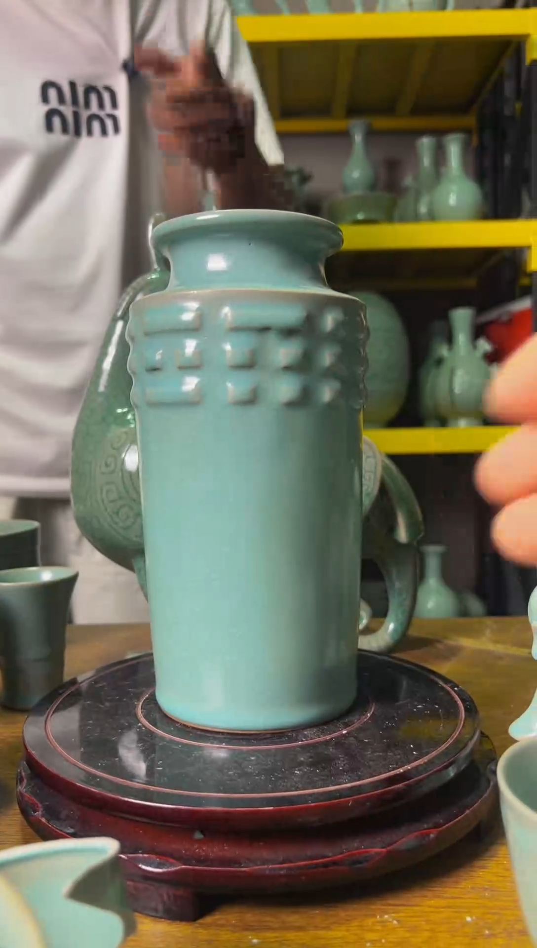 摆件微瑕仿古釉瓶子AA