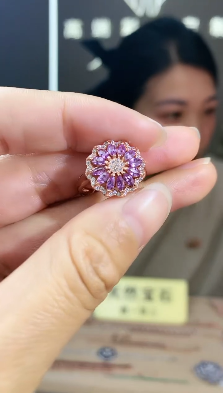 【闪购商品】蓝宝石手饰银S925镶嵌手饰