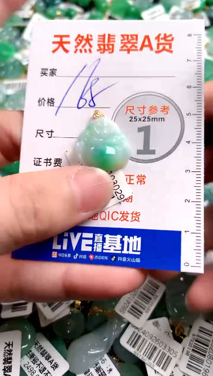 【闪购商品】翡翠颈饰18K金镶嵌0396766968