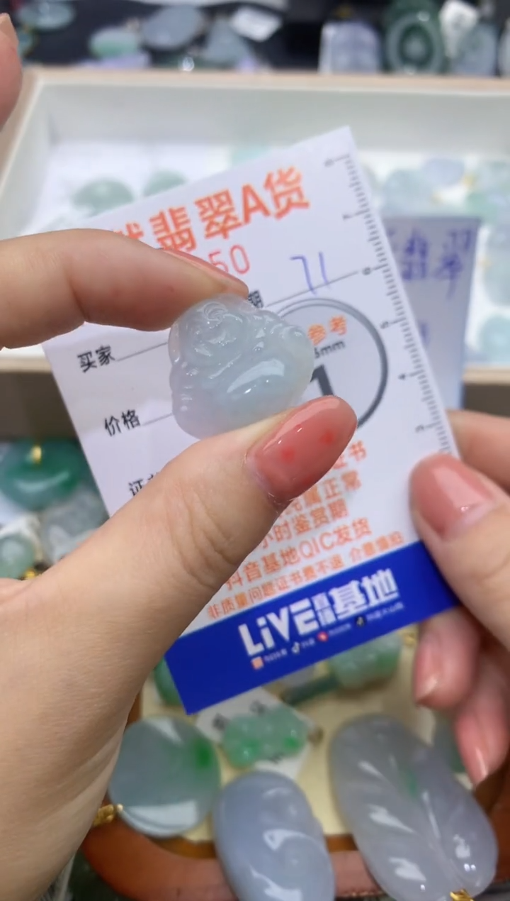 【闪购商品】翡翠颈饰未镶嵌天然缅甸A货翡翠71