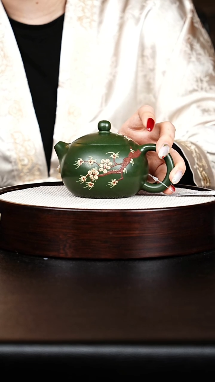 茶壶紫砂西施绿泥