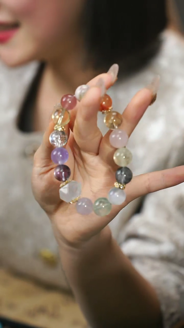 【闪购商品】水晶手串合金日暖风和