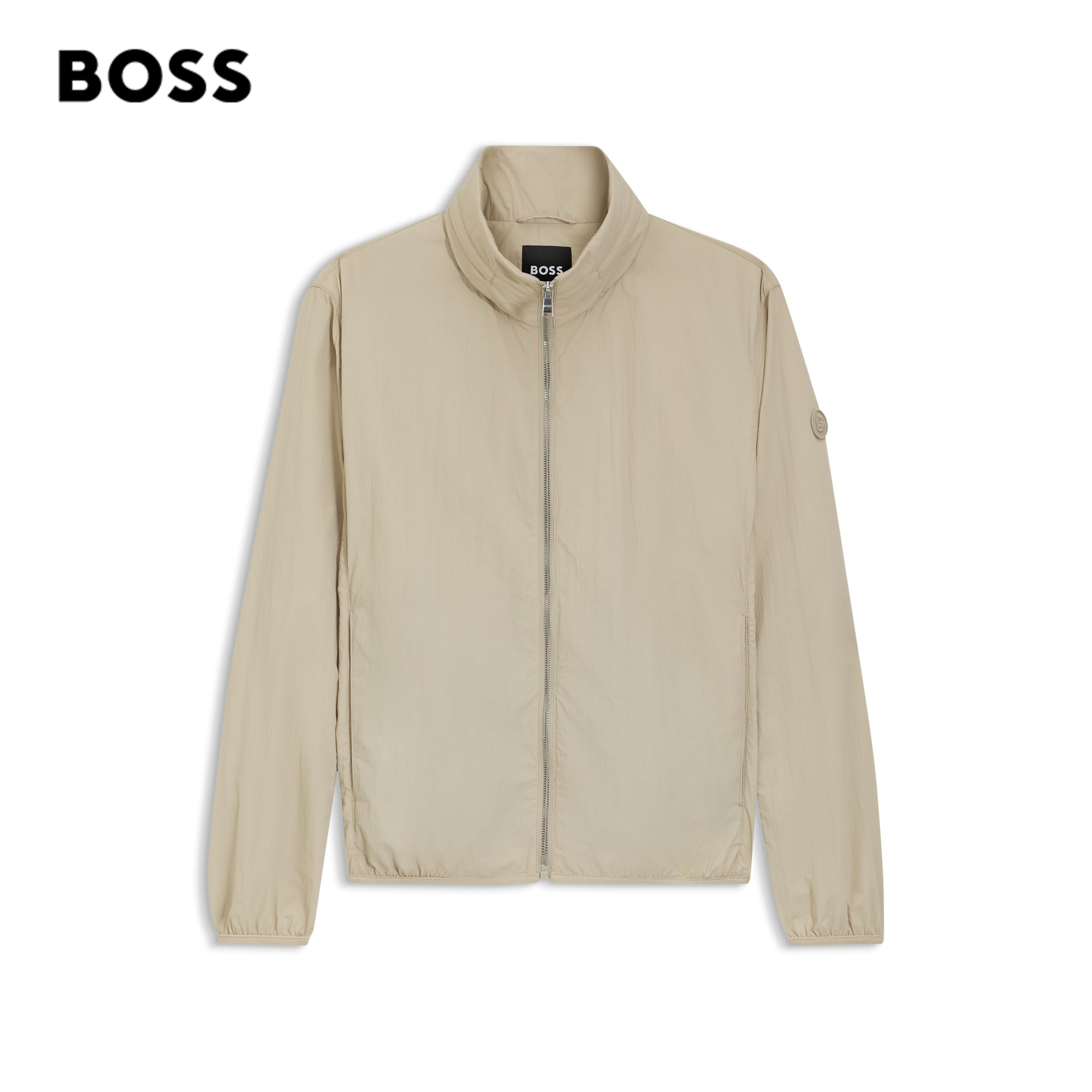 【汪顺同款】BOSS博斯26夏防泼水通勤多色立领拉链夹克外套50559587商品图
