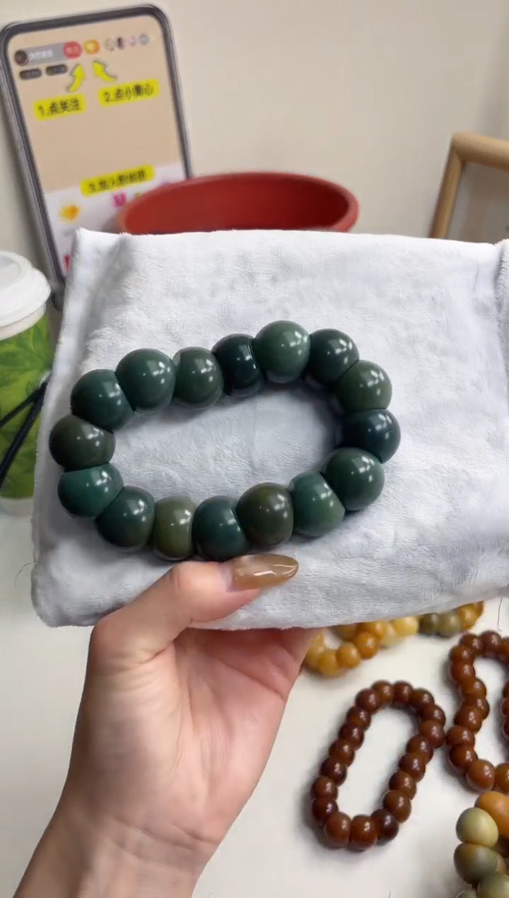 手串菩提根/象牙果沐m23紫美人玉化蒜瓣大肠20mm手串