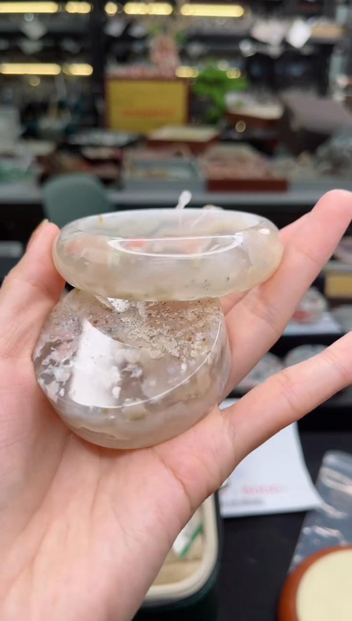 【闪购商品】石英质玉手镯未镶嵌56圈口（赠品镯心）6687177