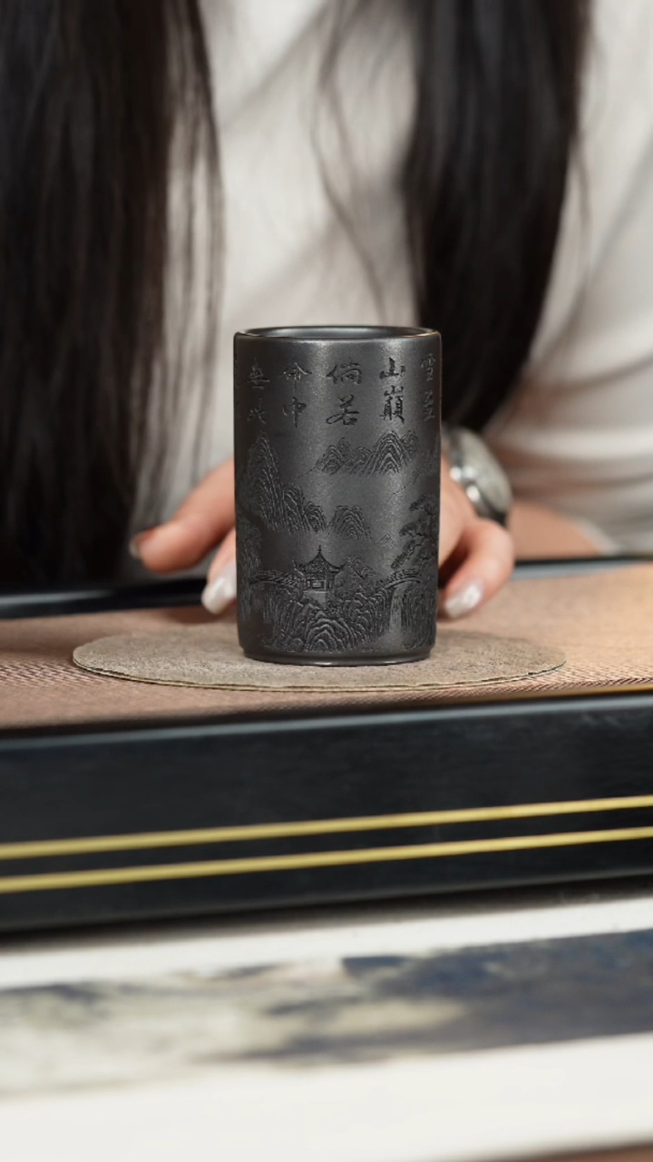 茶杯紫砂宜兴原矿紫砂