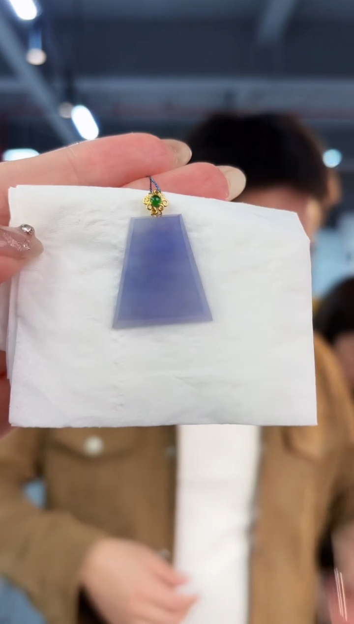 【闪购商品】翡翠吊坠(不含链)18K金镶嵌缅料A货/支持复检/一件