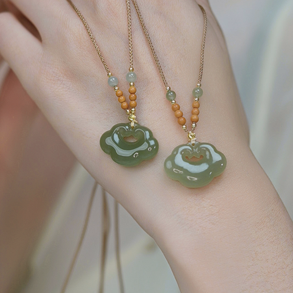 【事事如意】【敏】和田玉如意锁吊坠【佳玉凰珠宝】*赠绳*多样性发一件