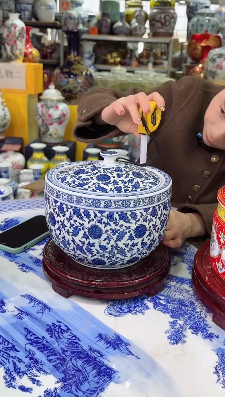 【闪购商品】储物罐景德镇青花储物罐陶瓷储物罐