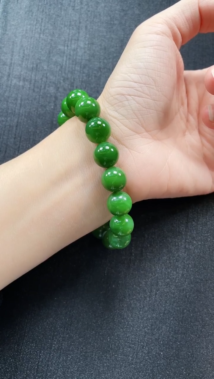 未镶嵌手串和田玉多样性发一