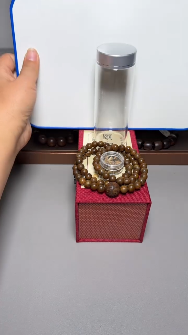 【闪购商品】沉香手串芽庄白棋0.8三圈圆珠
