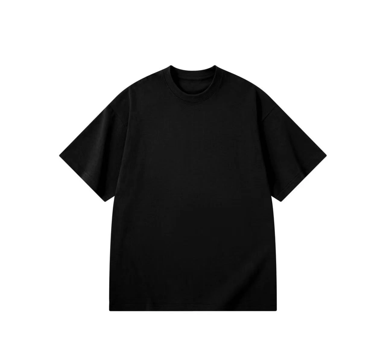 【45号链接-山茶花】男女同款简约重磅纯棉情侣休闲T恤