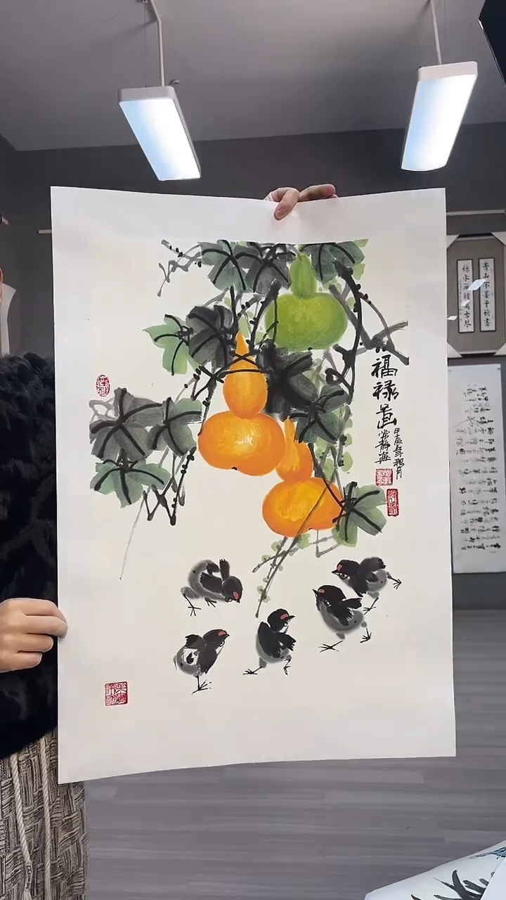 【闪购商品】国画48号常静老师绘画花鸟