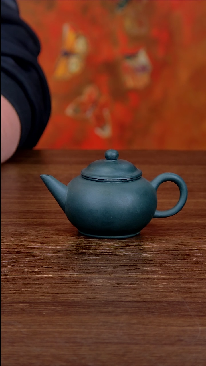 【闪购商品】紫砂茶壶绿水平壶120CC