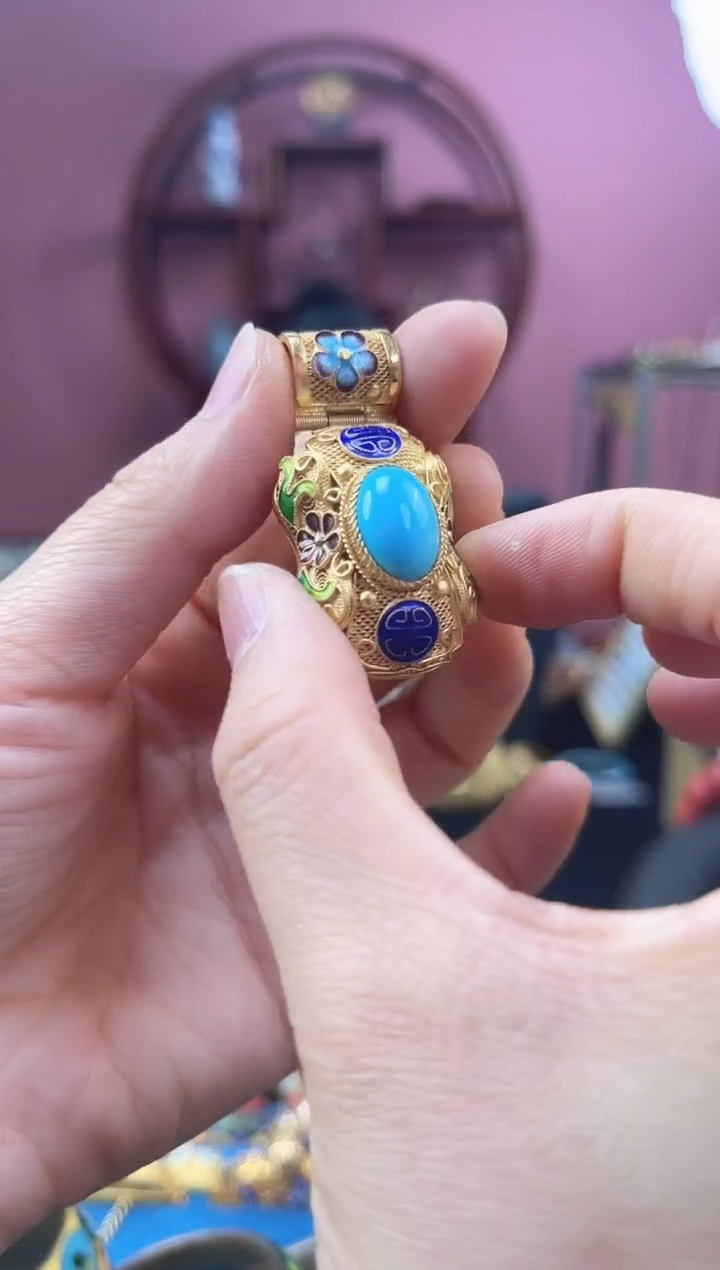 非遗 花丝镶嵌 吊坠