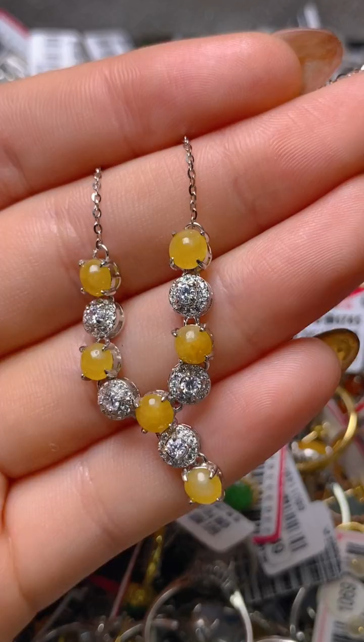 银S925镶嵌戒指翡翠百内无证书