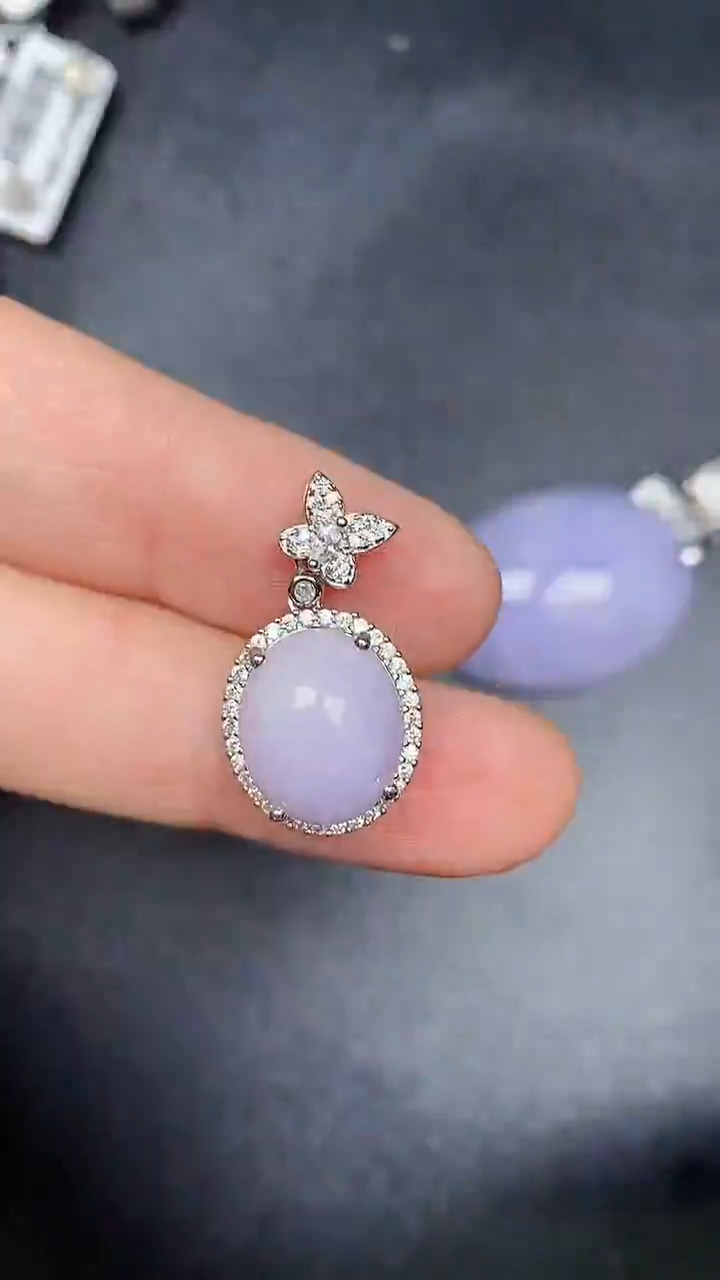 银S925镶嵌戒指翡翠8100