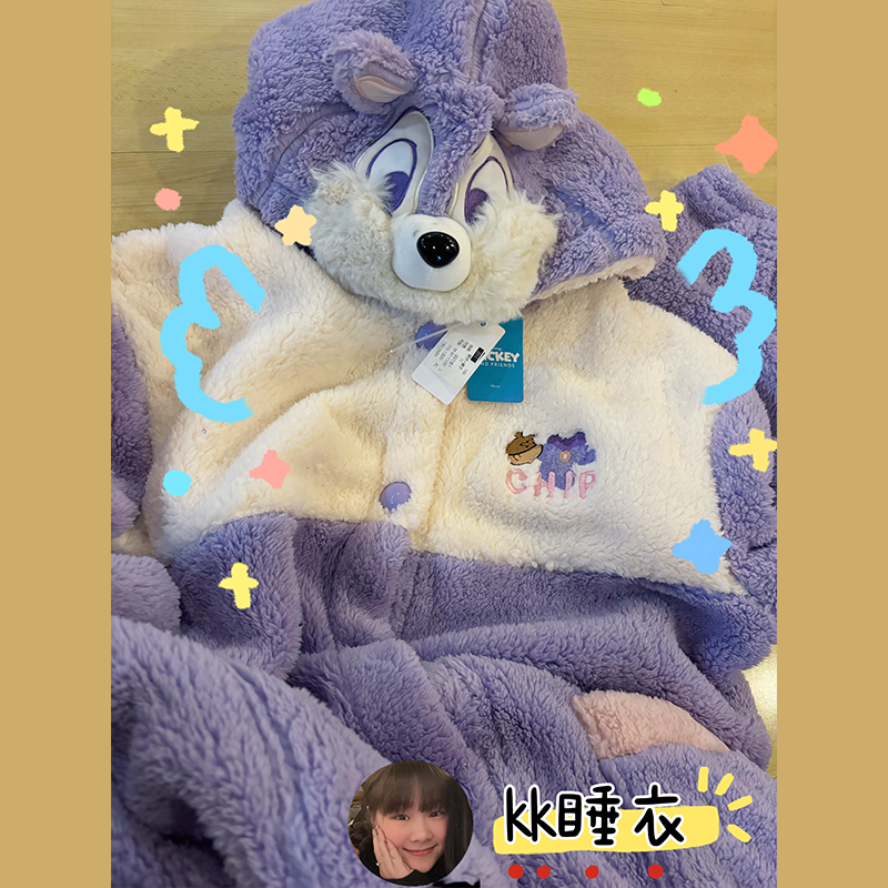 300-350睡衣加绒加厚睡衣家居服