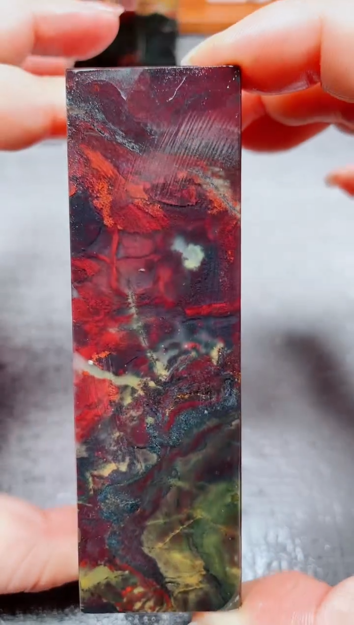 玉桂林鸡血玉素章--14