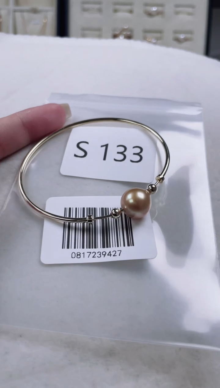 【闪购商品】海水珍珠手镯银S925镶嵌S133