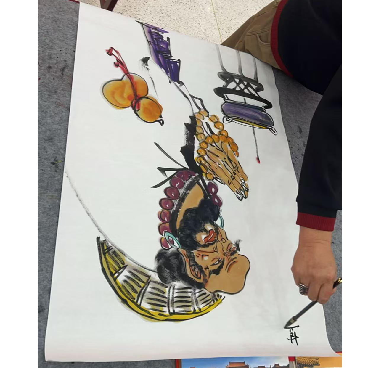 橱窗展示/山艺文化/ 徐文清老师/宣纸国画/带证书（展示）