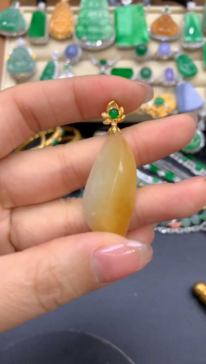 【闪购商品】翡翠颈饰18K金镶嵌352-中国好珍宝
