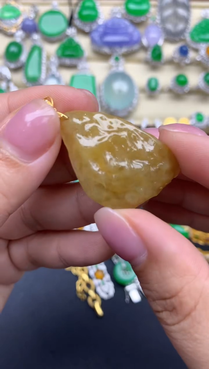 【闪购商品】翡翠颈饰18K金镶嵌25-中国好珍宝