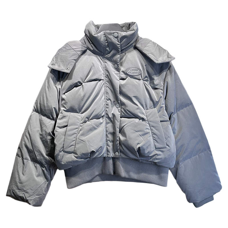 李宁2025冬季新品女子80%鸭绒保暖宽松连帽短羽绒服AYMV248