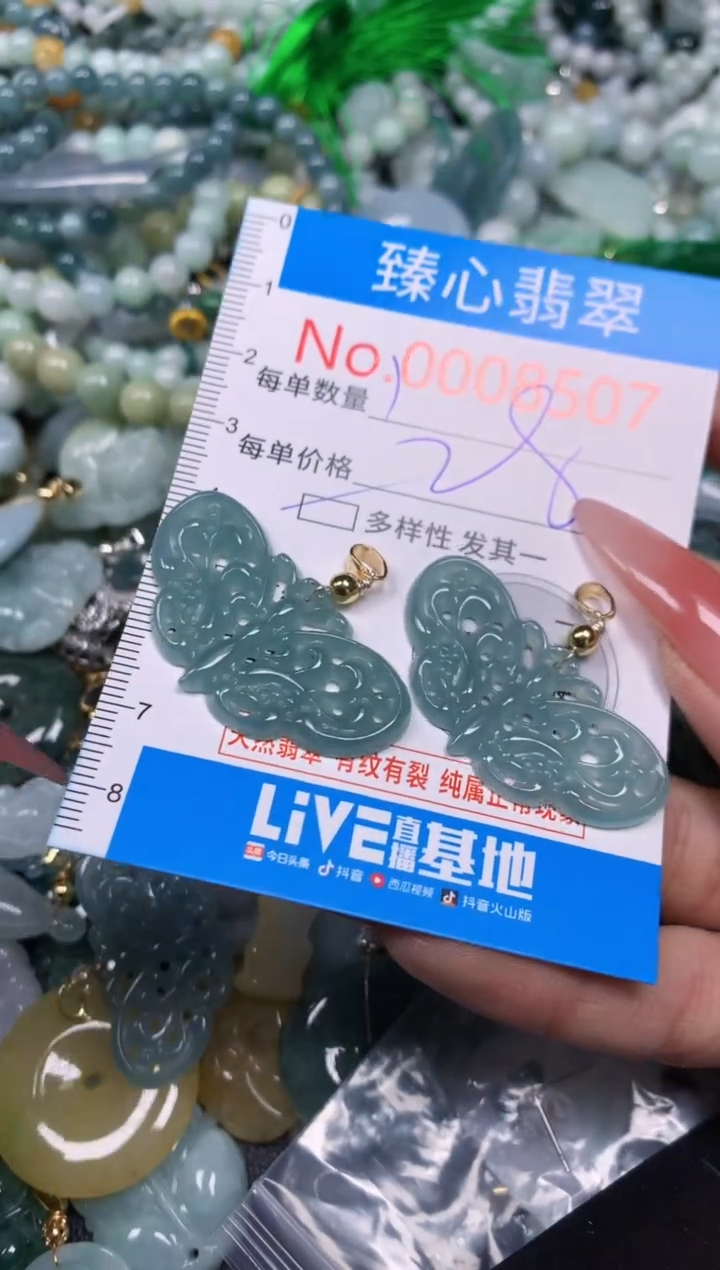 【闪购商品】翡翠颈饰未镶嵌含绳0008507