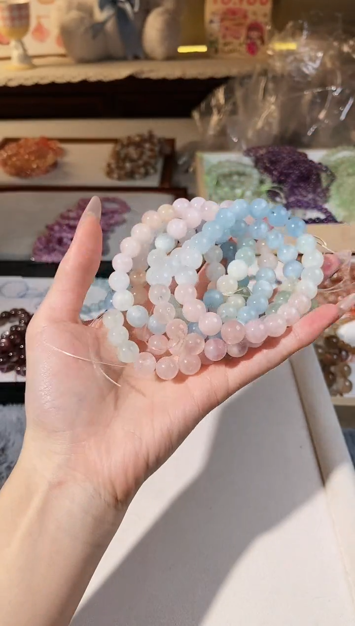 【闪购商品】水晶手串未镶嵌彩摩根