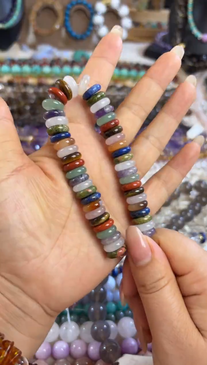 未镶嵌玛瑙/玉髓珠宝半成品卡12 多宝算盘