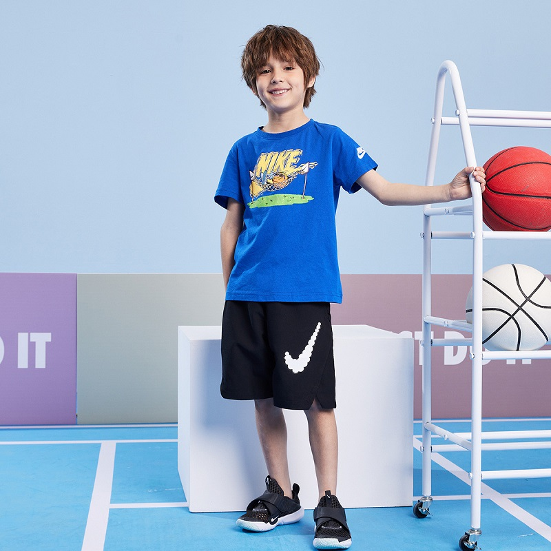 [官方旗舰]Nike耐克夏季休闲运动童短袖中大童透气潮流短袖J514