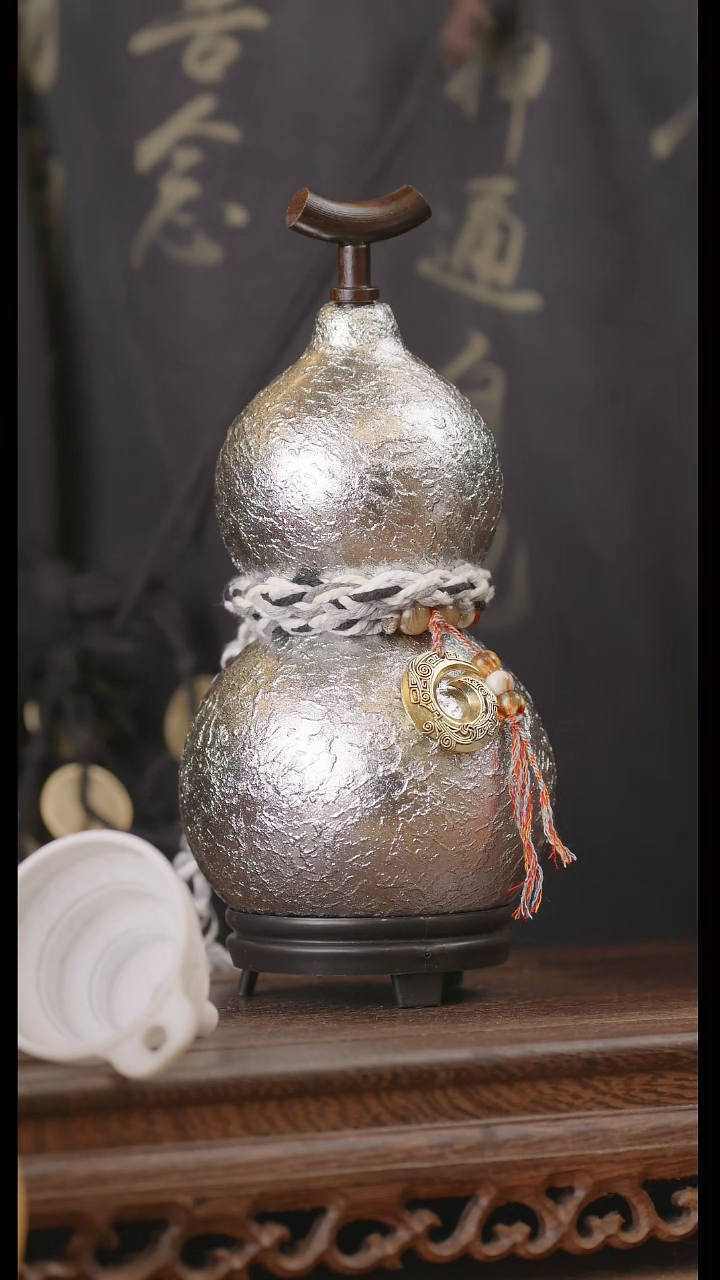 【闪购商品】275号精品天然大漆工艺防渗内胆酒葫芦~