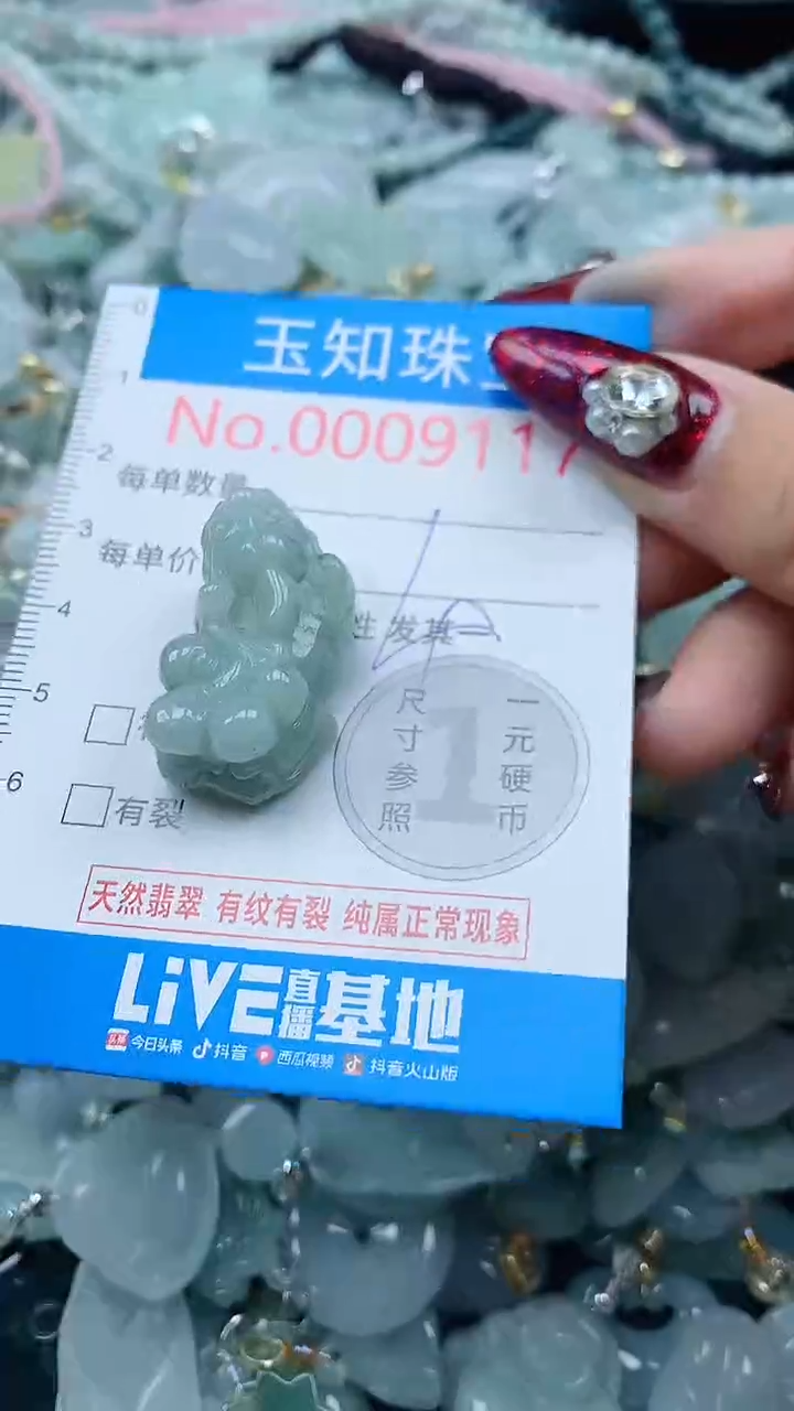 吊坠(不含链)未镶嵌翡翠9117