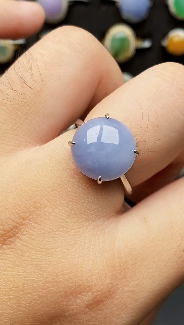 银S925镶嵌戒指翡翠4068