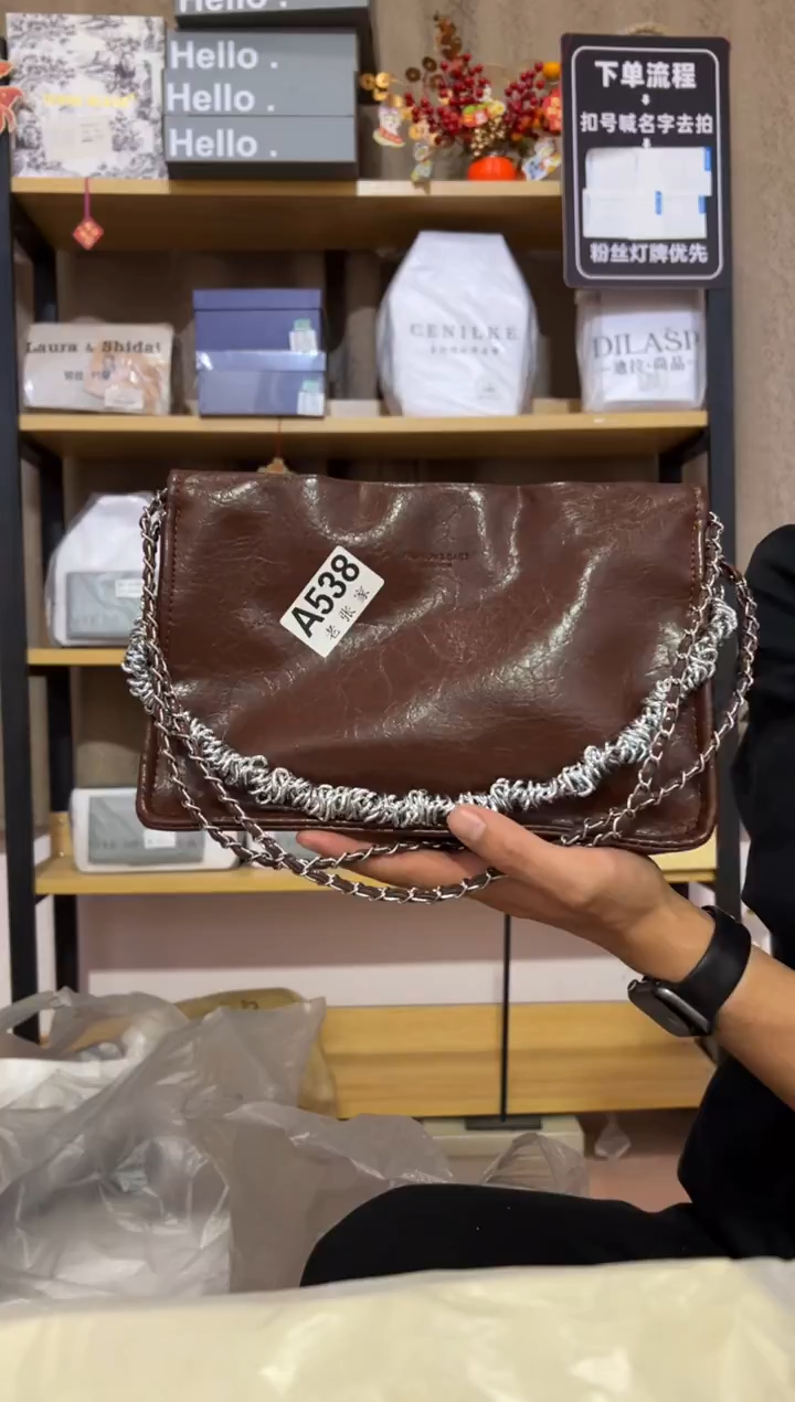 小牛剖层皮革老张家女包538