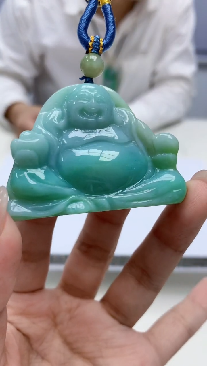 【闪购商品】定制翡翠未镶嵌5028kk-毛货挂件175