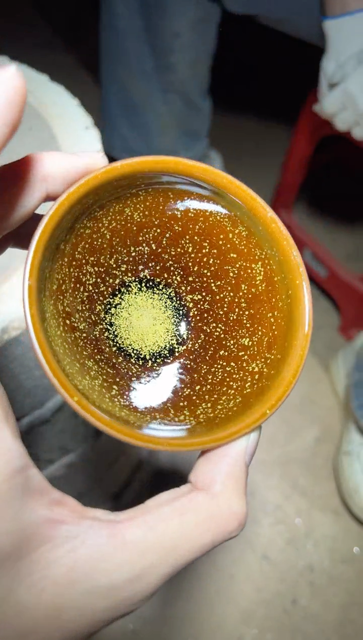 茶盏束口花月叶建窑建盏主人杯