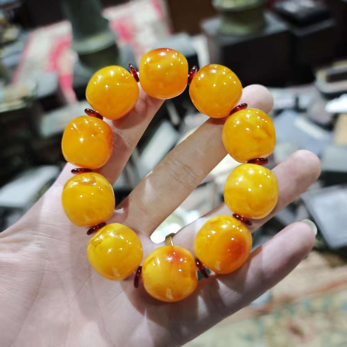 【闪购商品】蜜蜡手串（富二代蜡）东8989