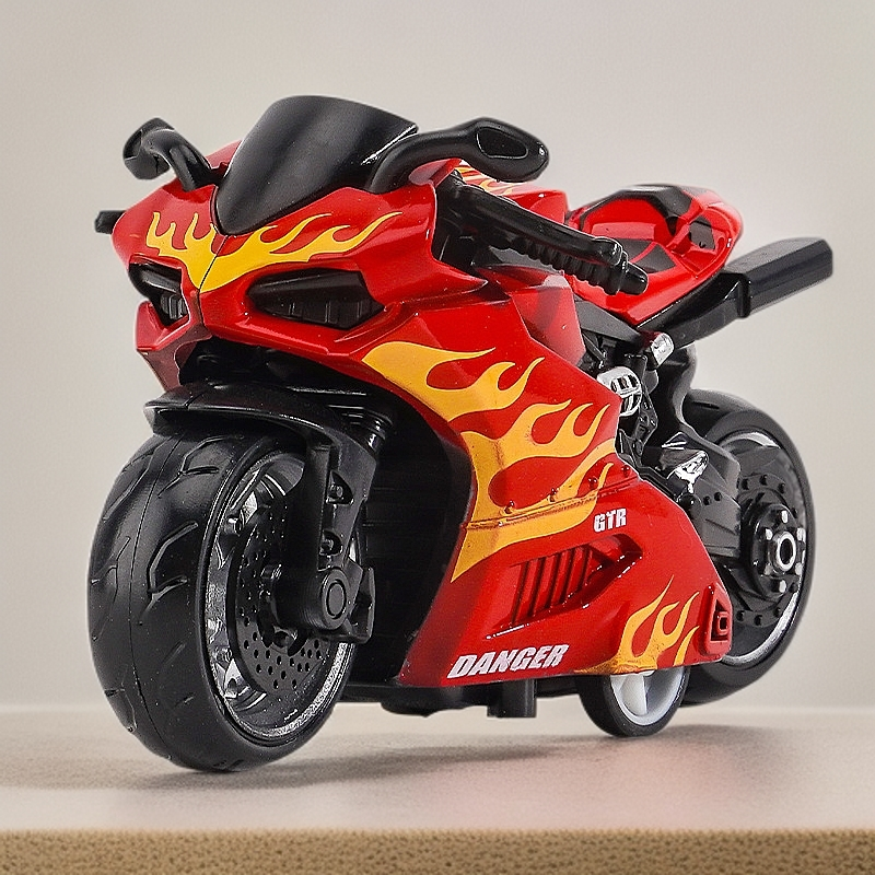 益智玩具合金玩具车模型男孩摩托车钥匙扣小摆件