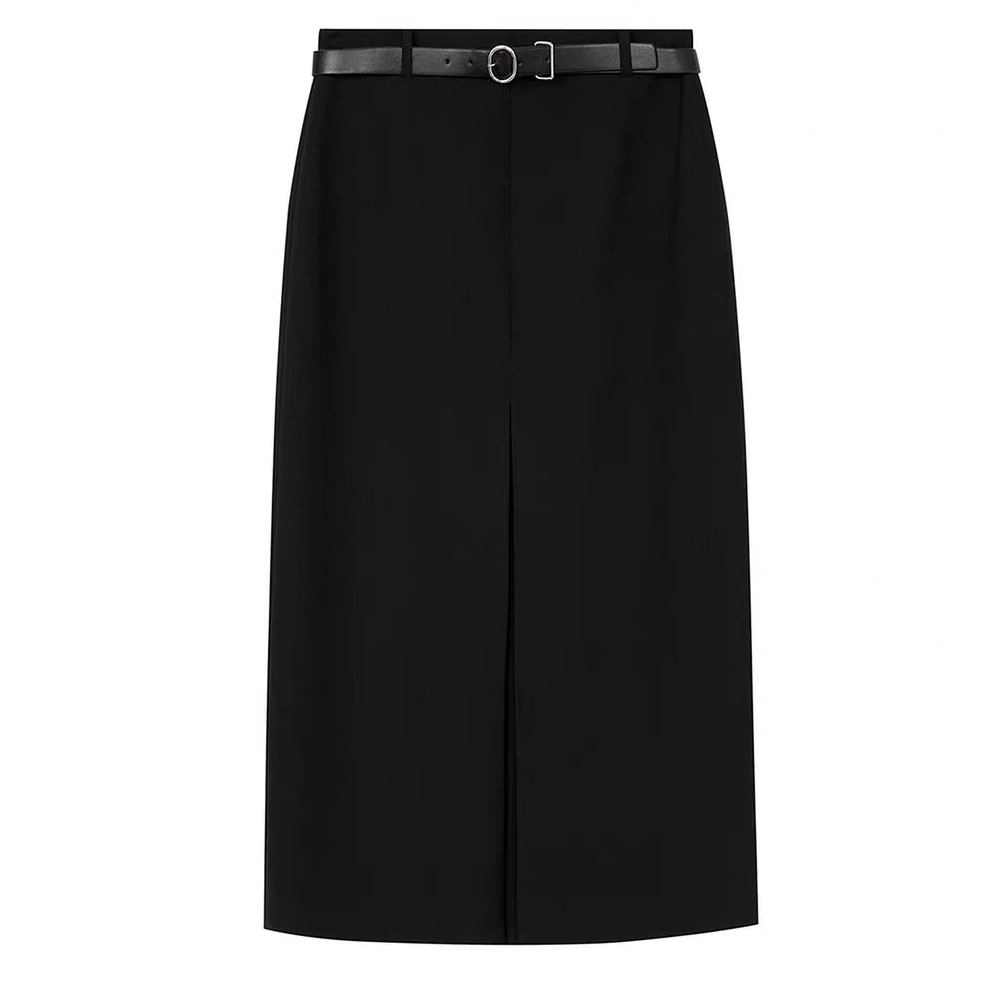 H339【朗】 25年冬季新款高级感直筒长款显瘦通勤半身裙