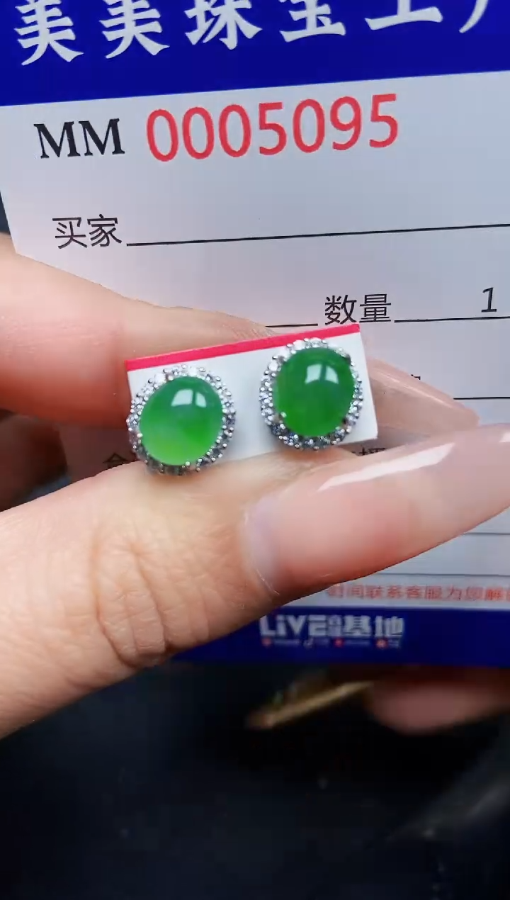 【闪购商品】翡翠颈饰银S925镶嵌5095