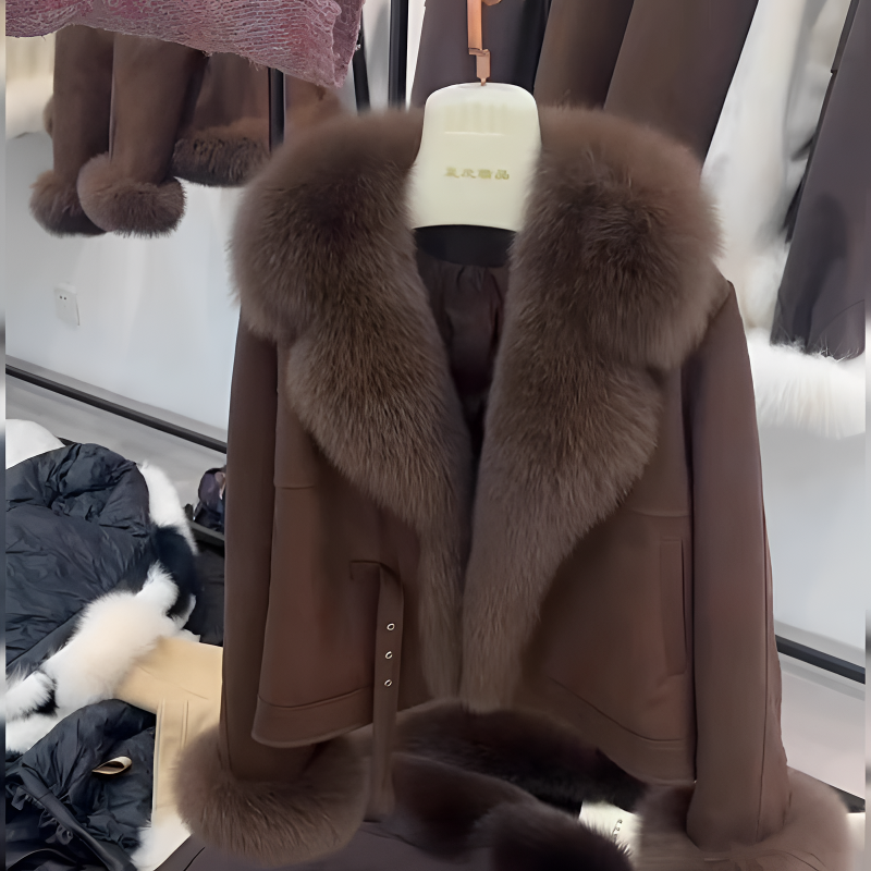 欧洲站高端精致时尚外套冬季新款设计感女神范百搭潮流显瘦上衣