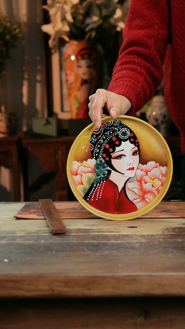 【闪购商品】瓷片景德镇纯手工釉下彩精品花瓶