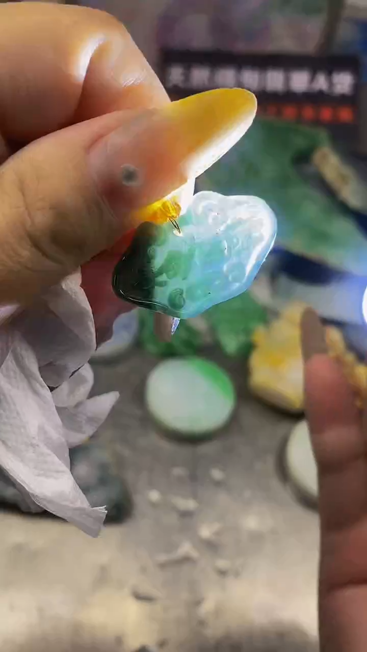 未镶嵌挂件翡翠天然缅甸翡翠A货510
