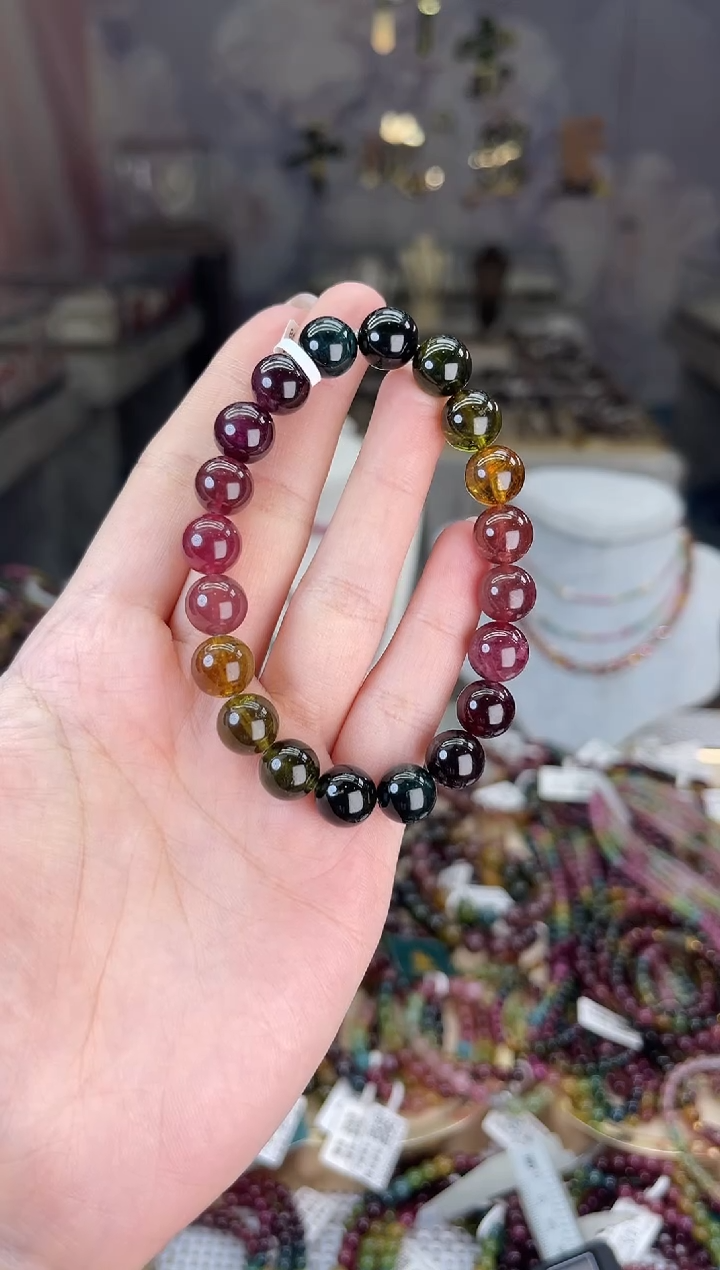 【闪购商品】碧玺/未镶嵌J9mm+碧玺单圈多样性发货