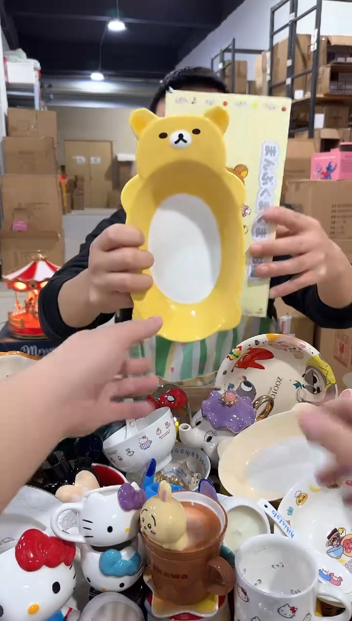 瓷片原盒熊弟大肚碗