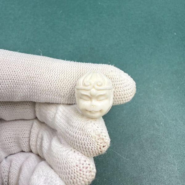 D1648天然猛犸牙 雕刻配饰宝宝大圣 支持鉴定 假一罚四